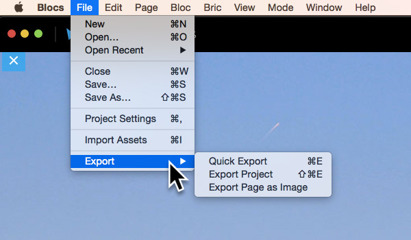 export-options
